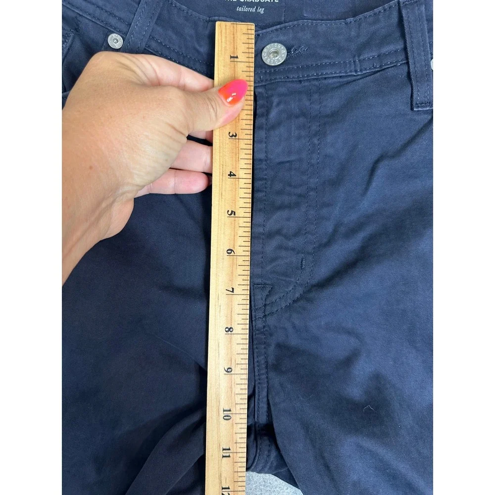 AG Adriano Goldshmied The Graduate Pants 36x32 (34X29) Tailored‎ Leg Navy Blue